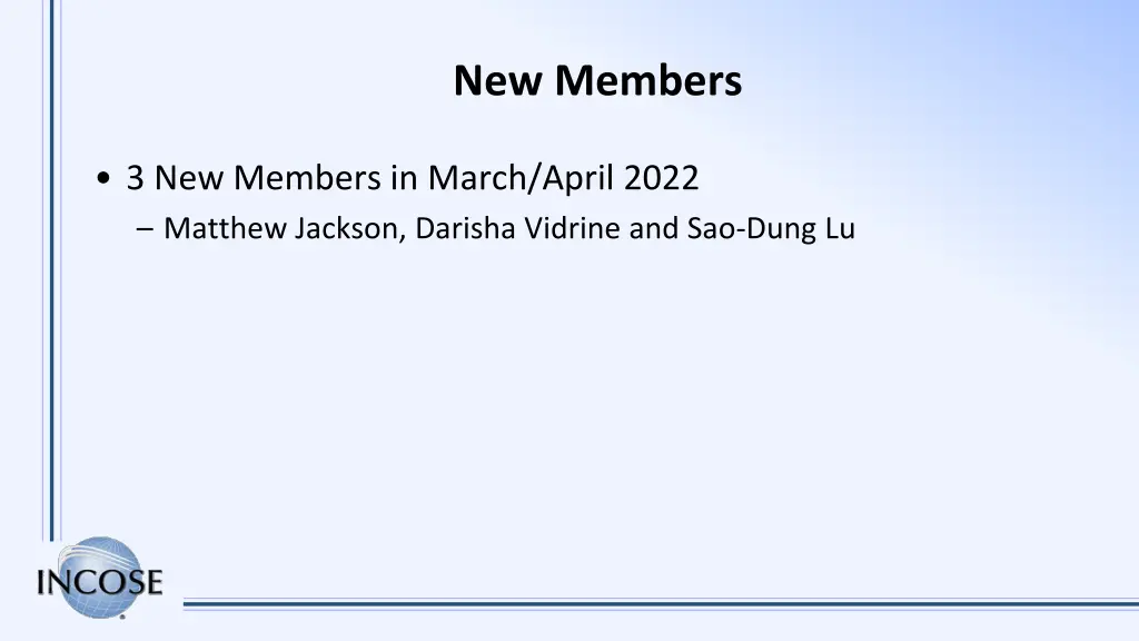 new members