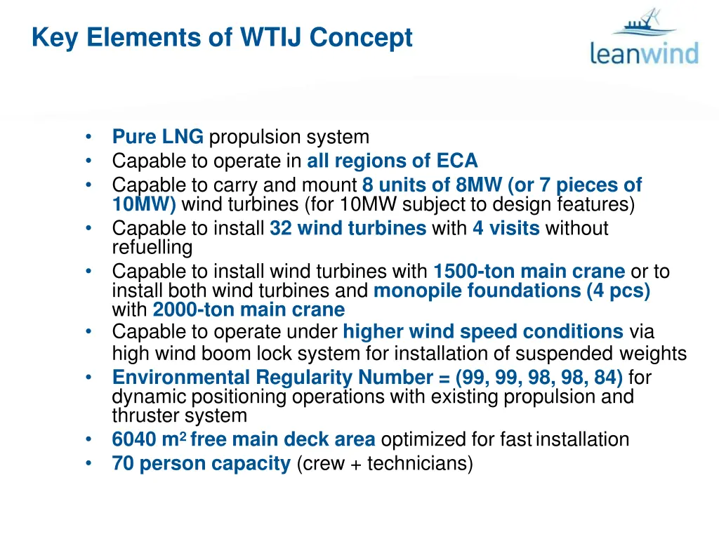 key elements of wtij concept