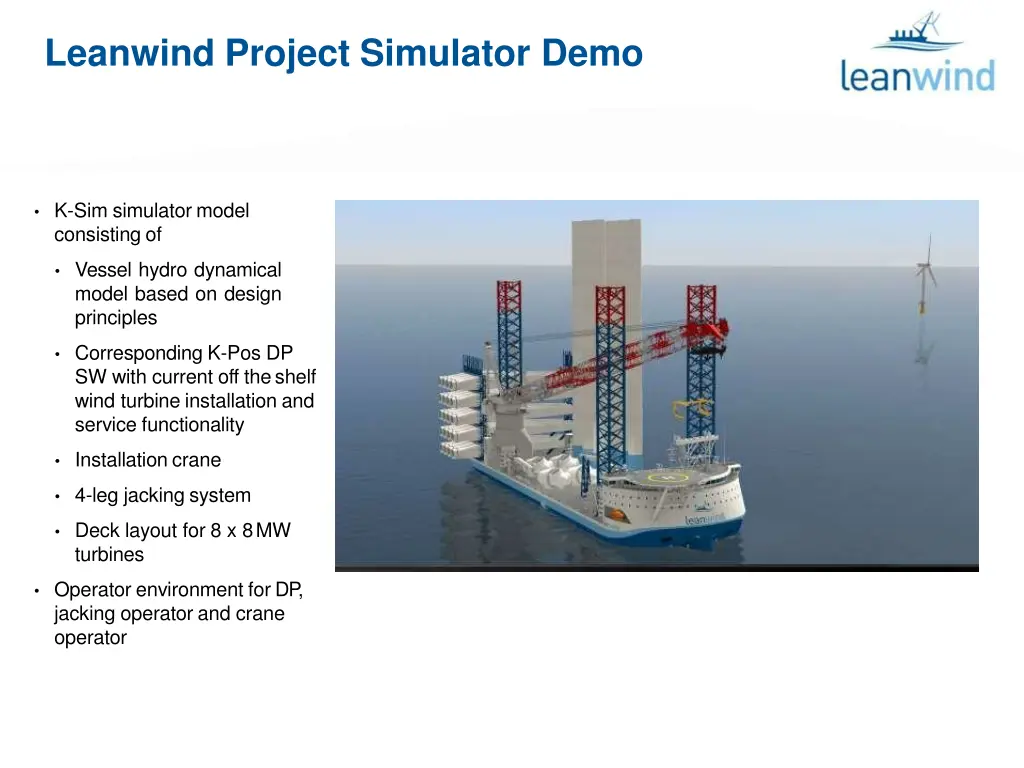 leanwind project simulator demo