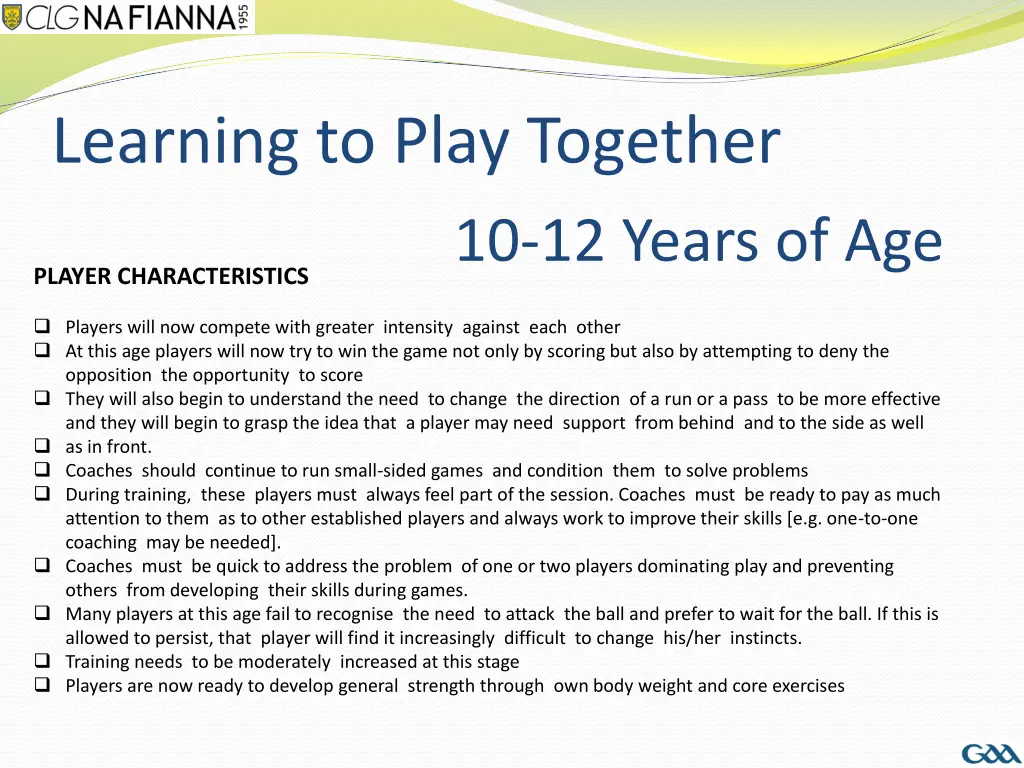 learning to play together player characteristics