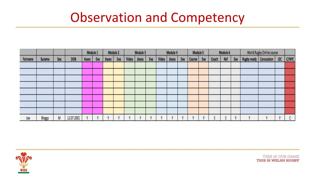 observation and competency 1