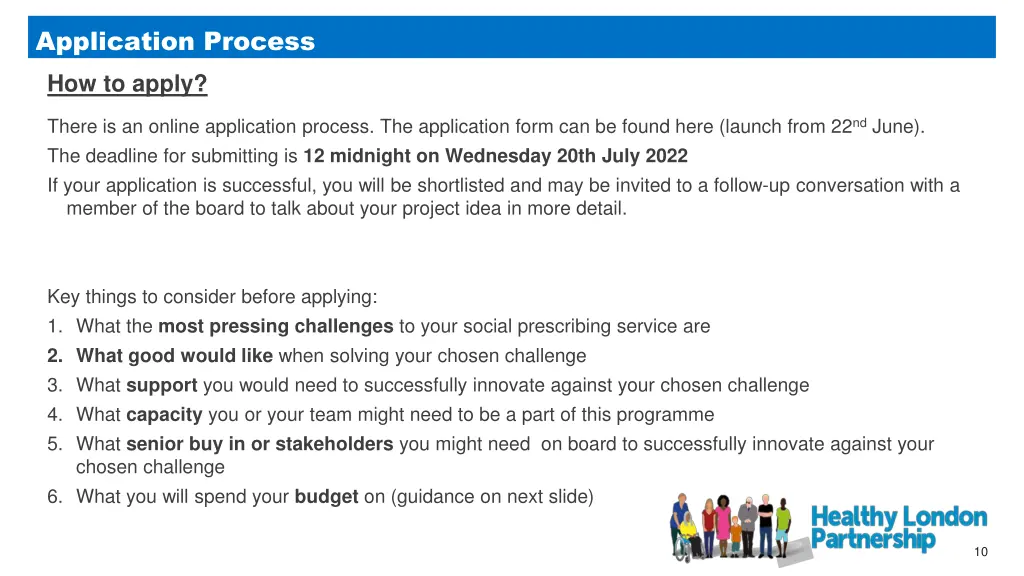 application process how to apply