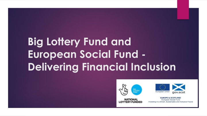 big lottery fund and european social fund