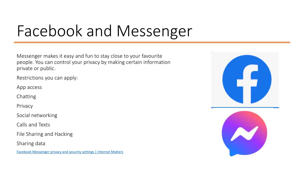 facebook and messenger