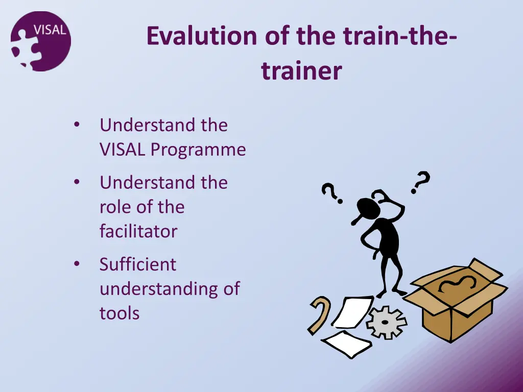 evalution of the train the trainer