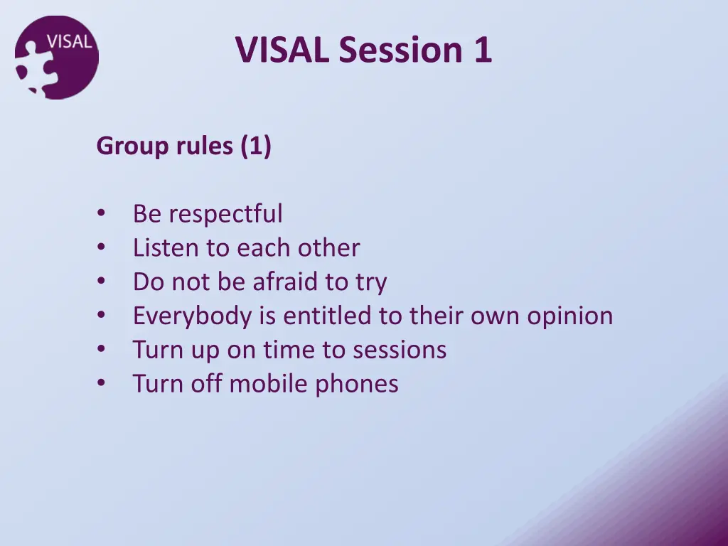 visal session 1 2