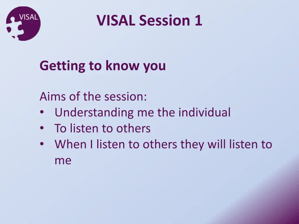 visal session 1