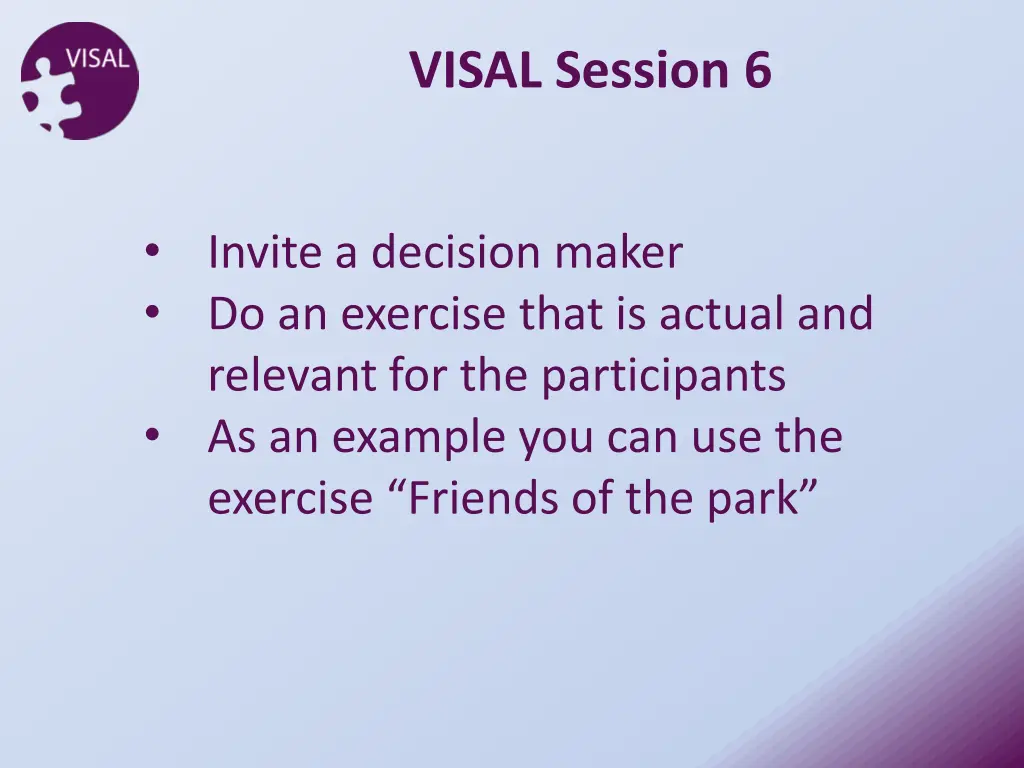 visal session 6 1