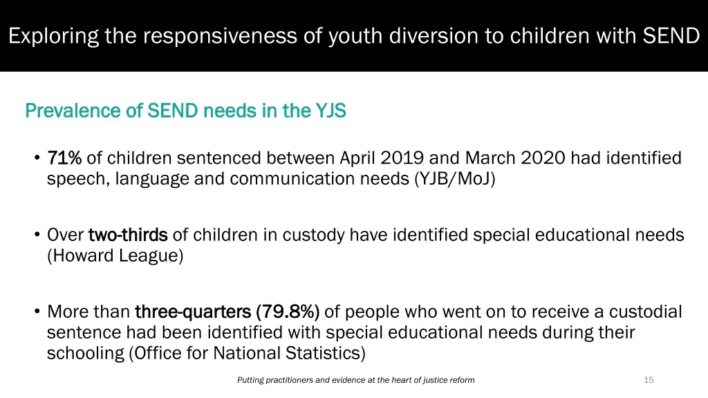 exploring the responsiveness of youth diversion