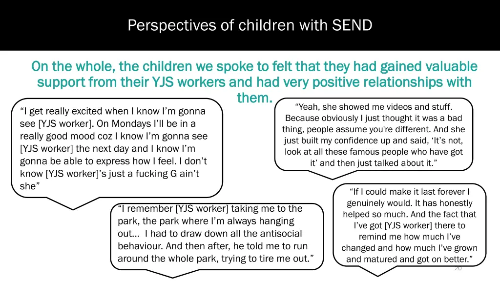 perspectives of children with send 2