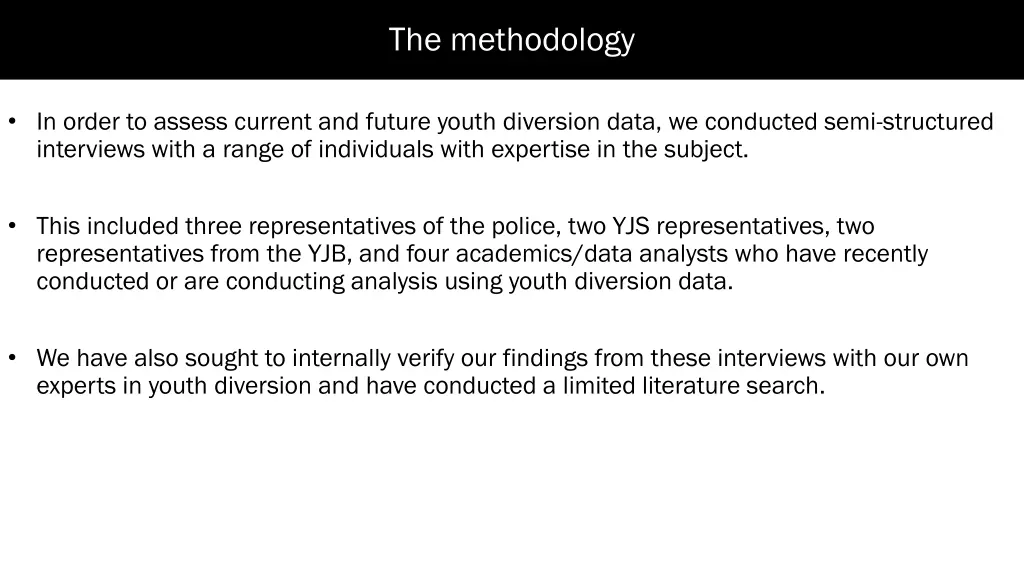 the methodology