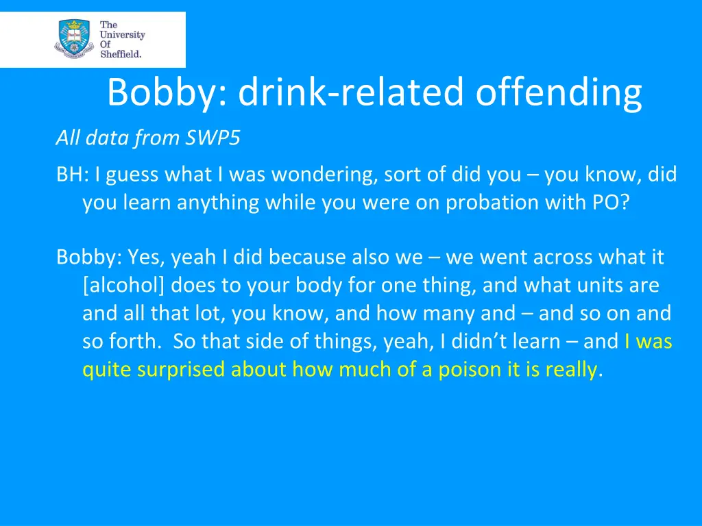 bobby drink related offending all data from swp5