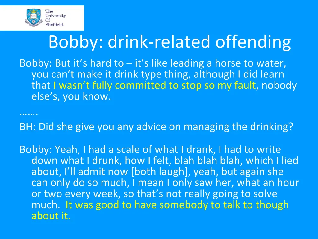 bobby drink related offending bobby but it s hard