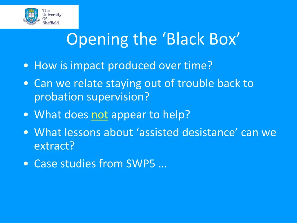 opening the black box