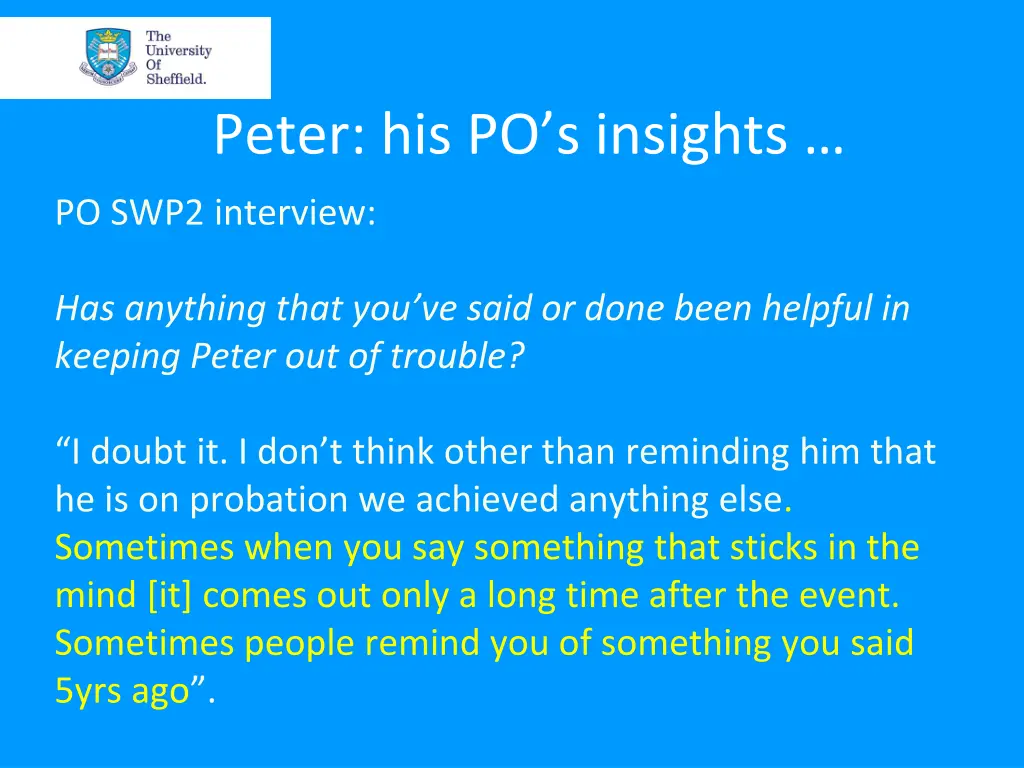 peter his po s insights