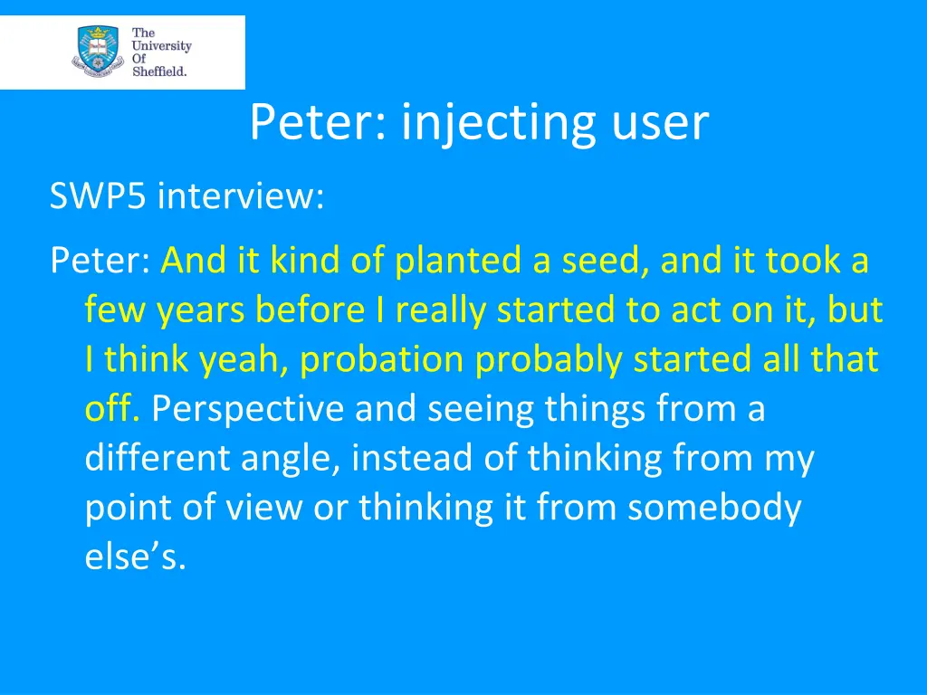 peter injecting user 1