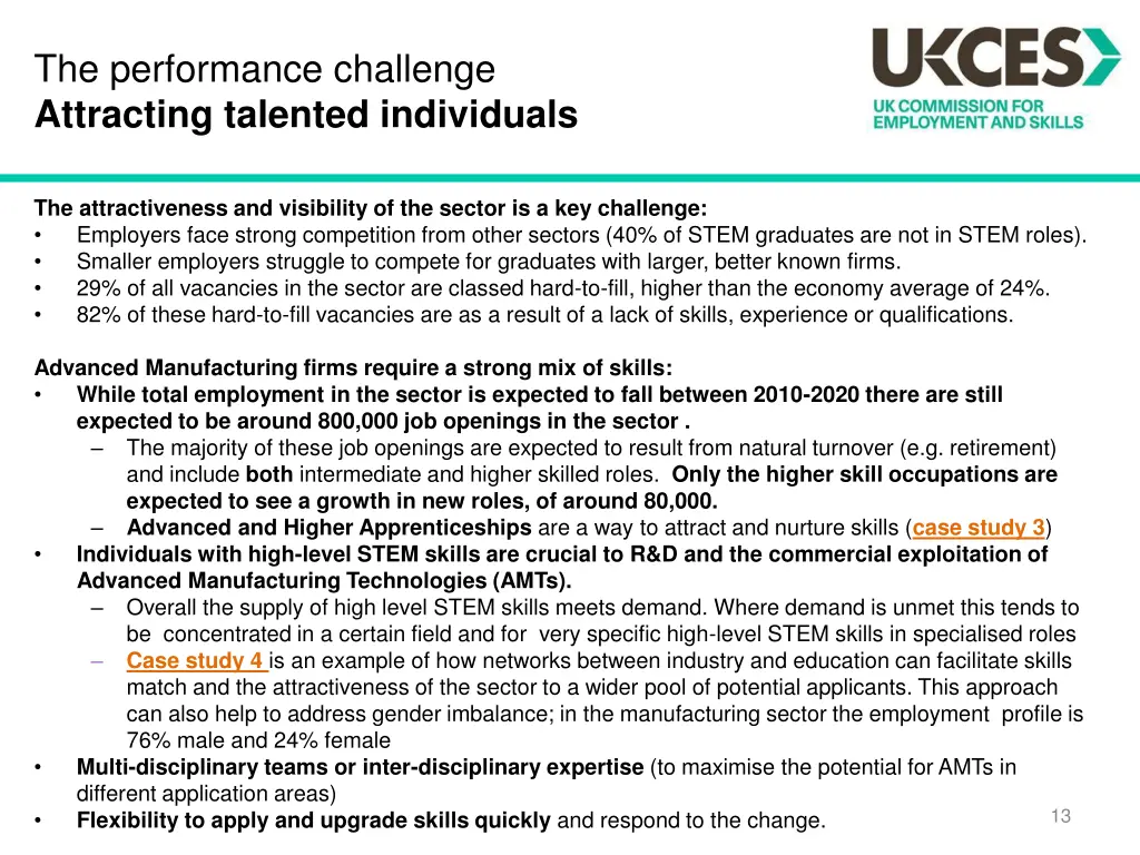 the performance challenge attracting talented