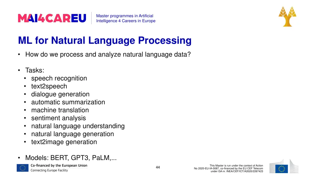 master programmes in artificial intelligence 43