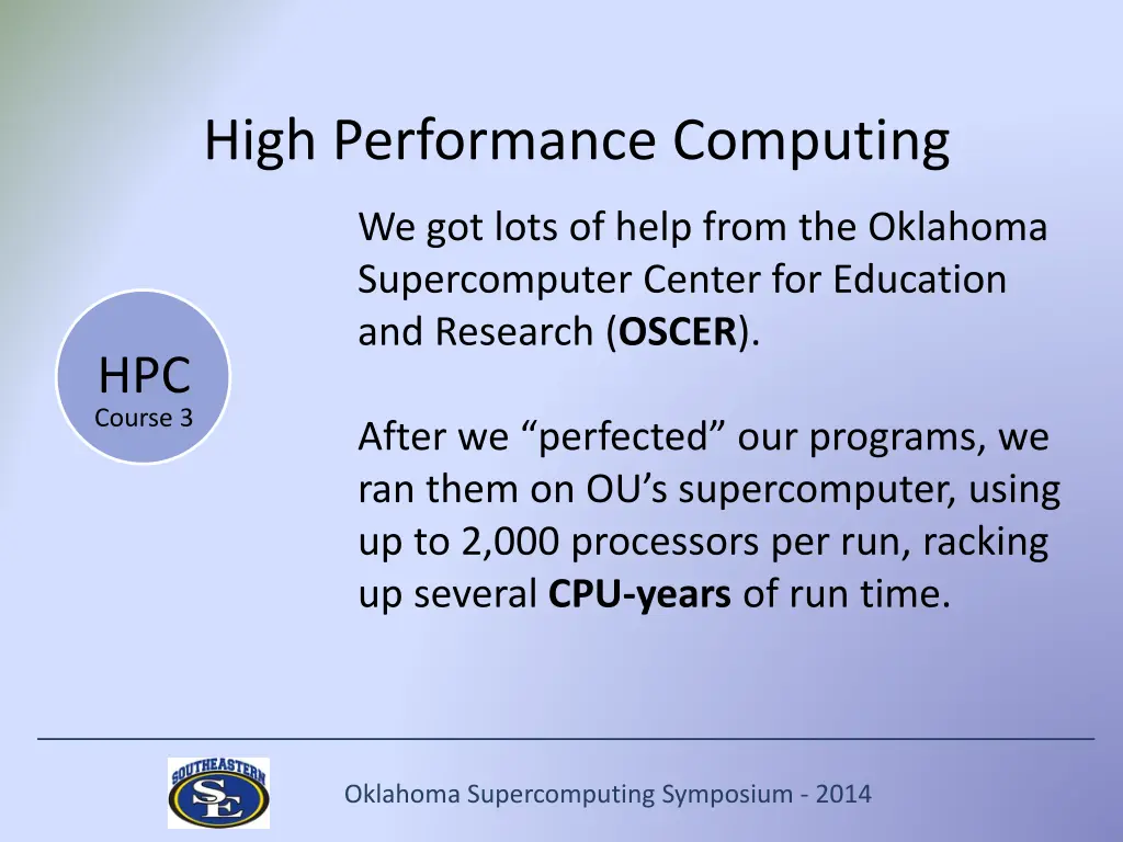 high performance computing 3