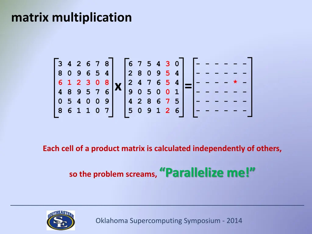 matrix multiplication