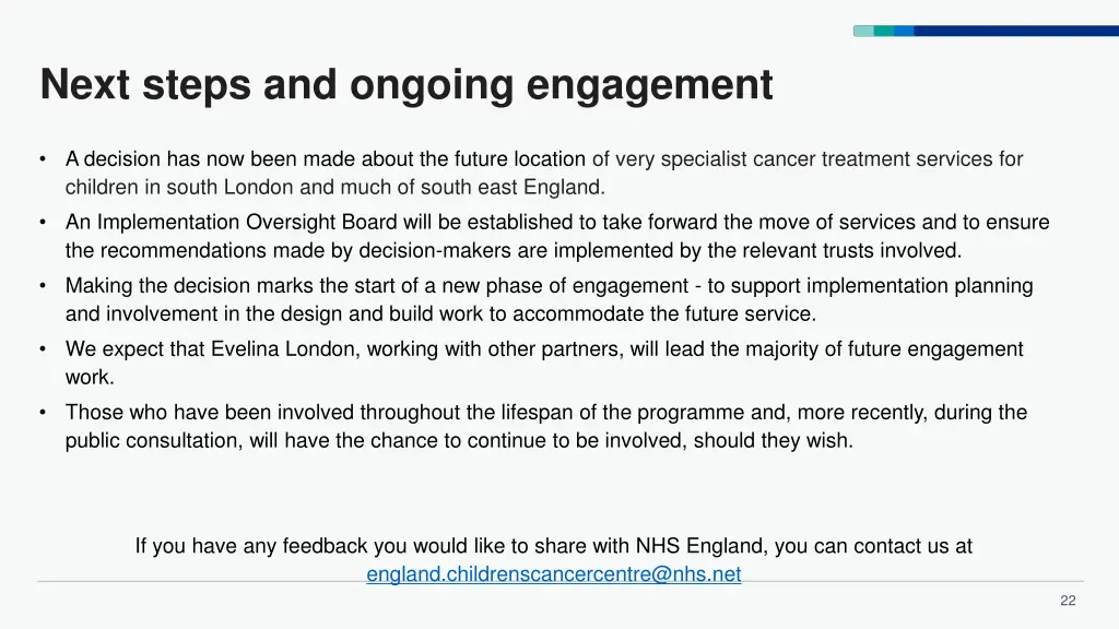 next steps and ongoing engagement 1