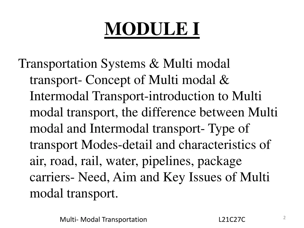 module i