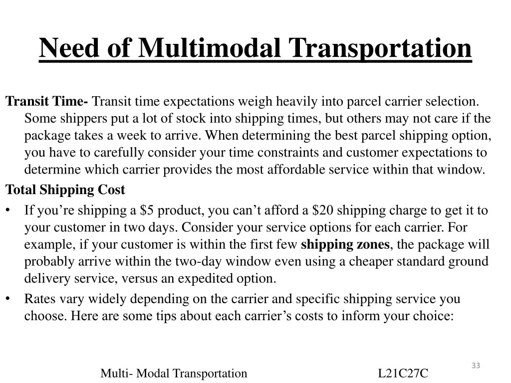 need of multimodal transportation 2