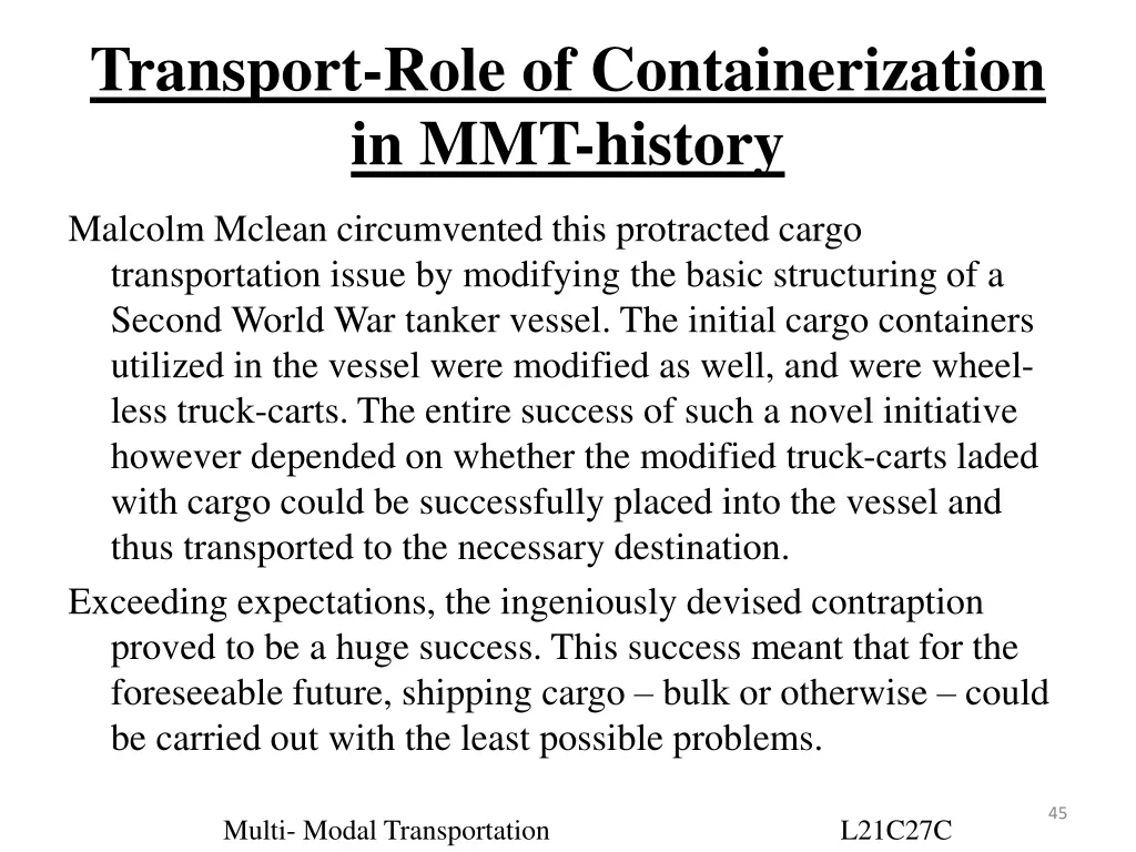 transport role of containerization in mmt history 1