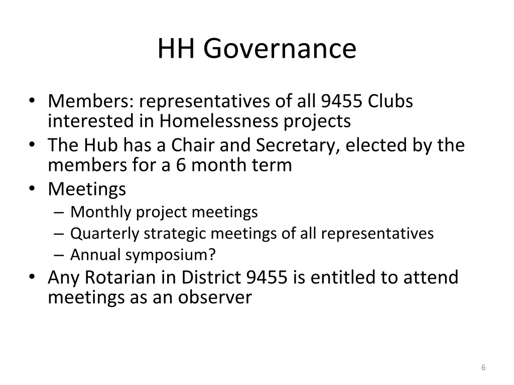 hh governance