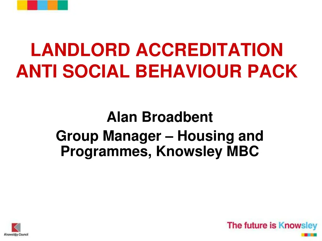 landlord accreditation anti social behaviour pack