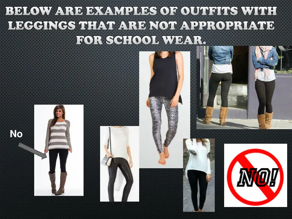 below are examples of outfits with leggings that