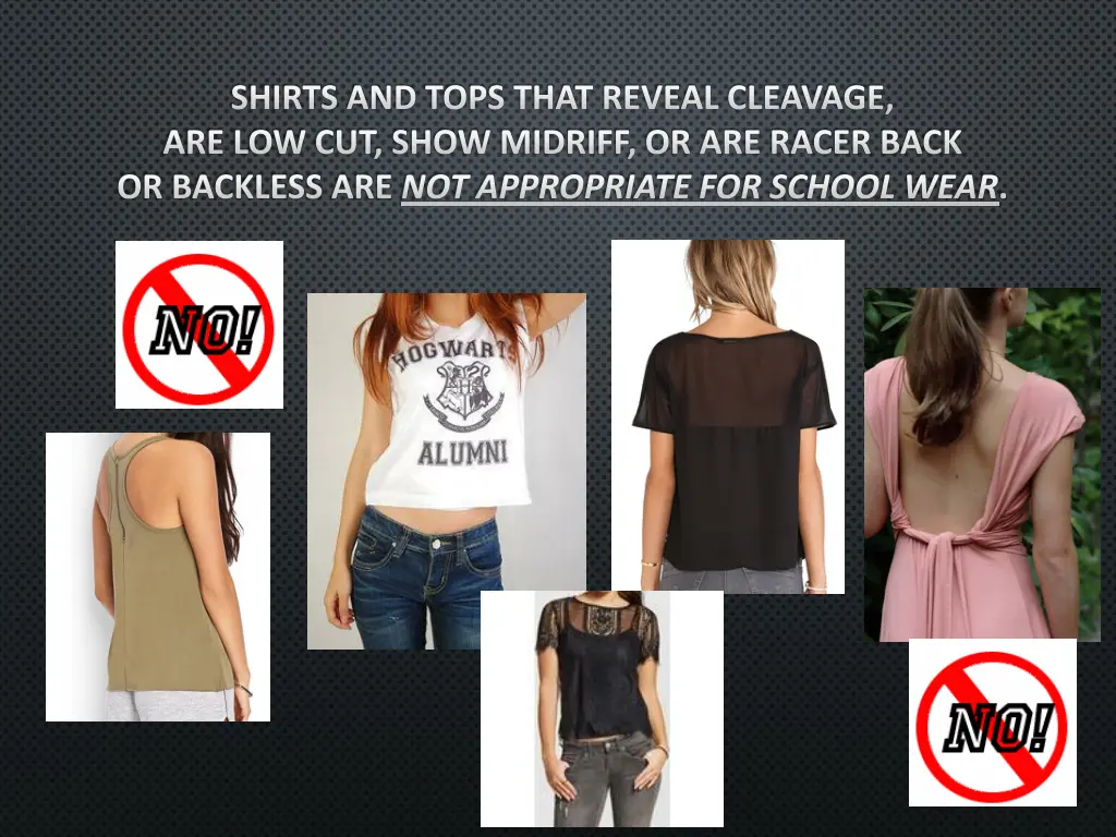 shirts and tops that reveal cleavage