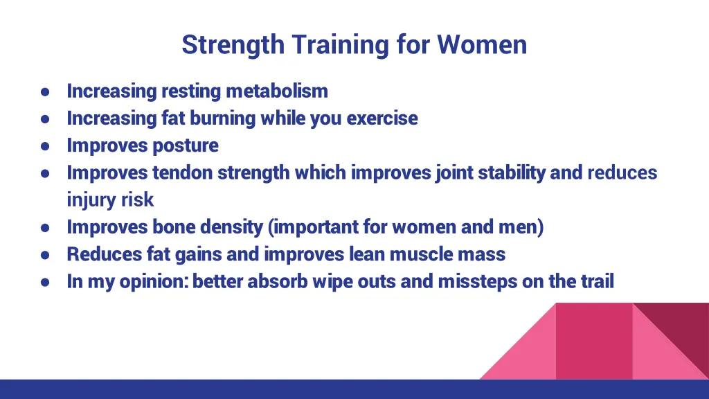 strength training for women