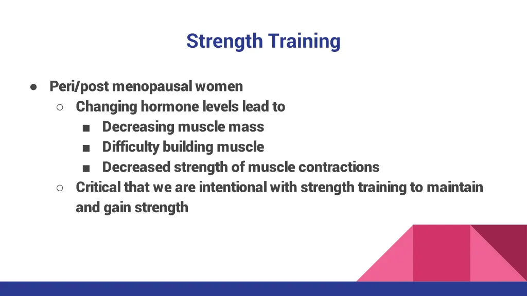 strength training