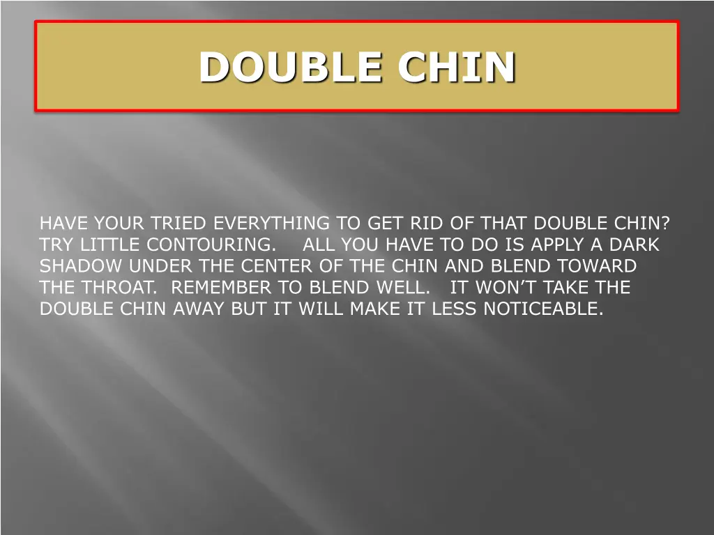 double chin