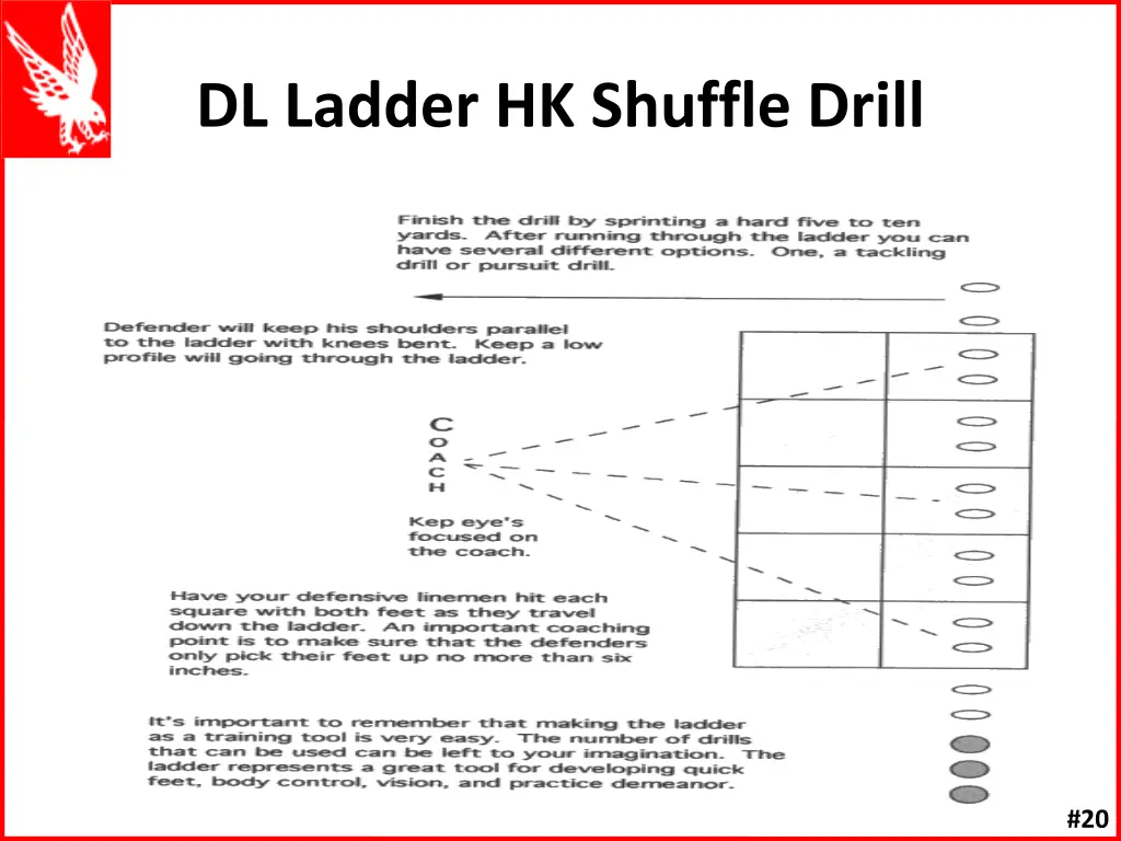 dl ladder hk shuffle drill