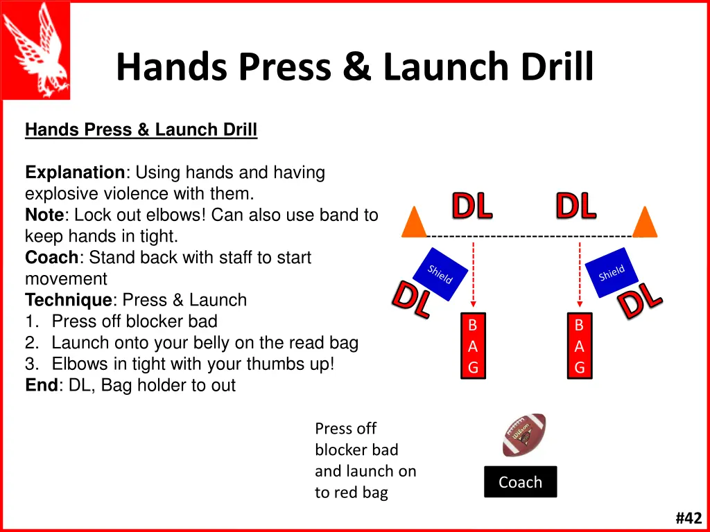 hands press launch drill