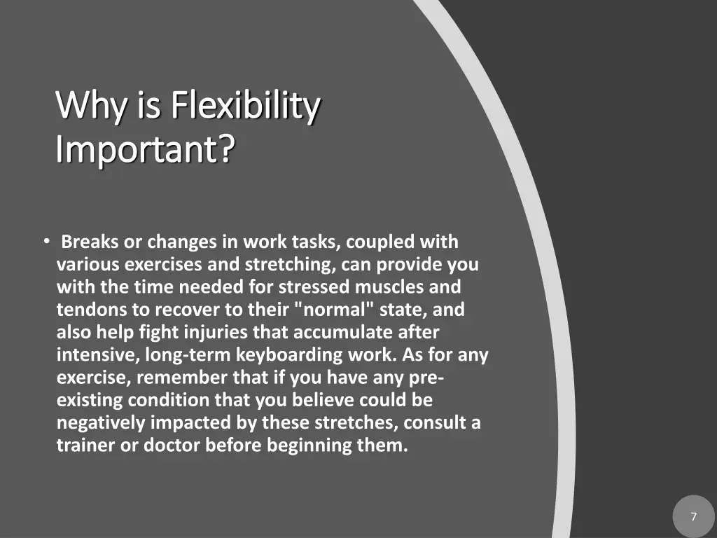 why is flexibility why is flexibility important 1