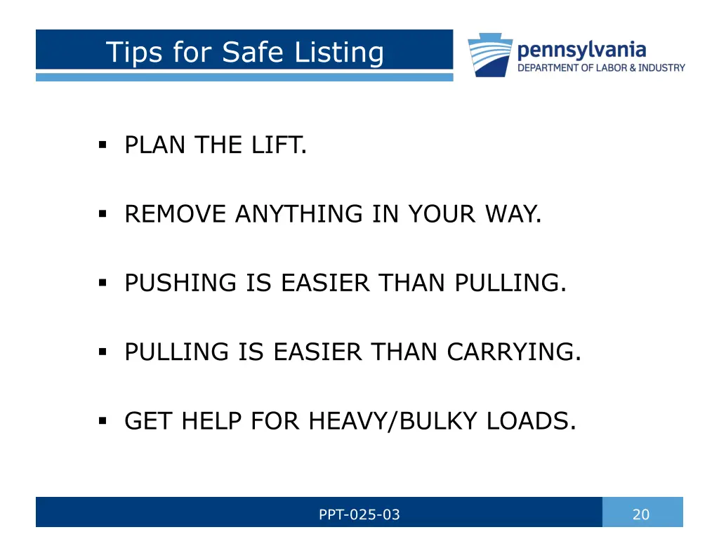 tips for safe listing