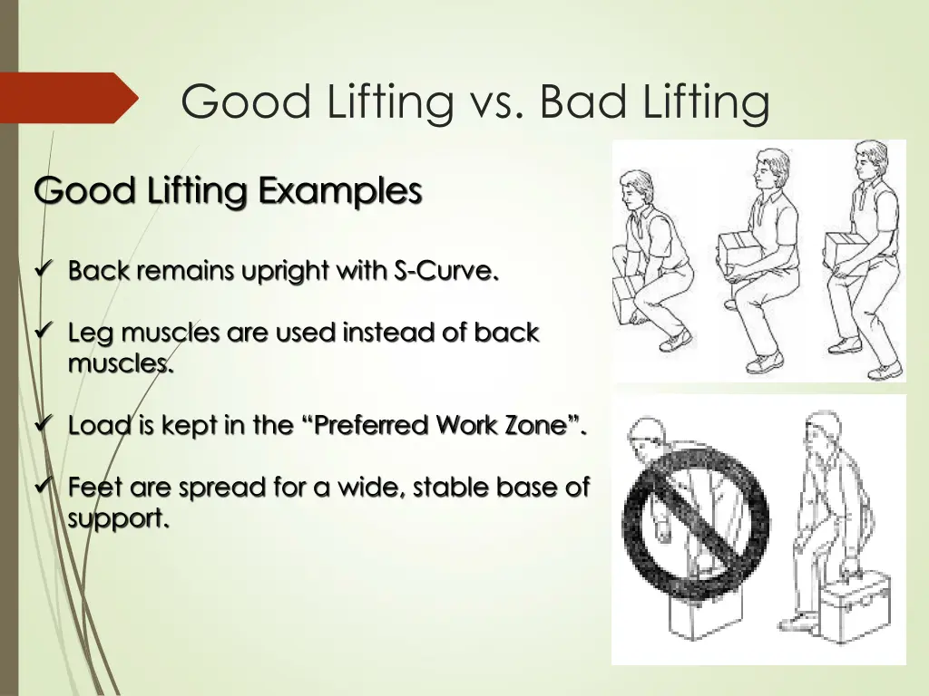 good lifting vs bad lifting 1