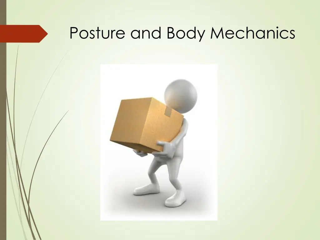 posture and body mechanics