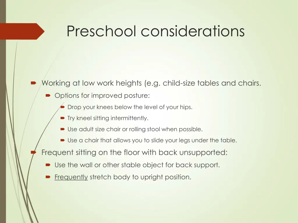 preschool considerations 1