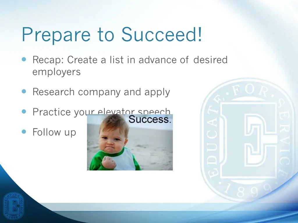 prepare to succeed