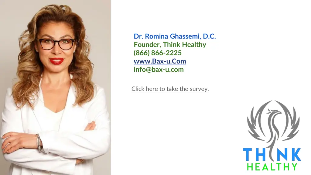 dr romina ghassemi d c founder think healthy