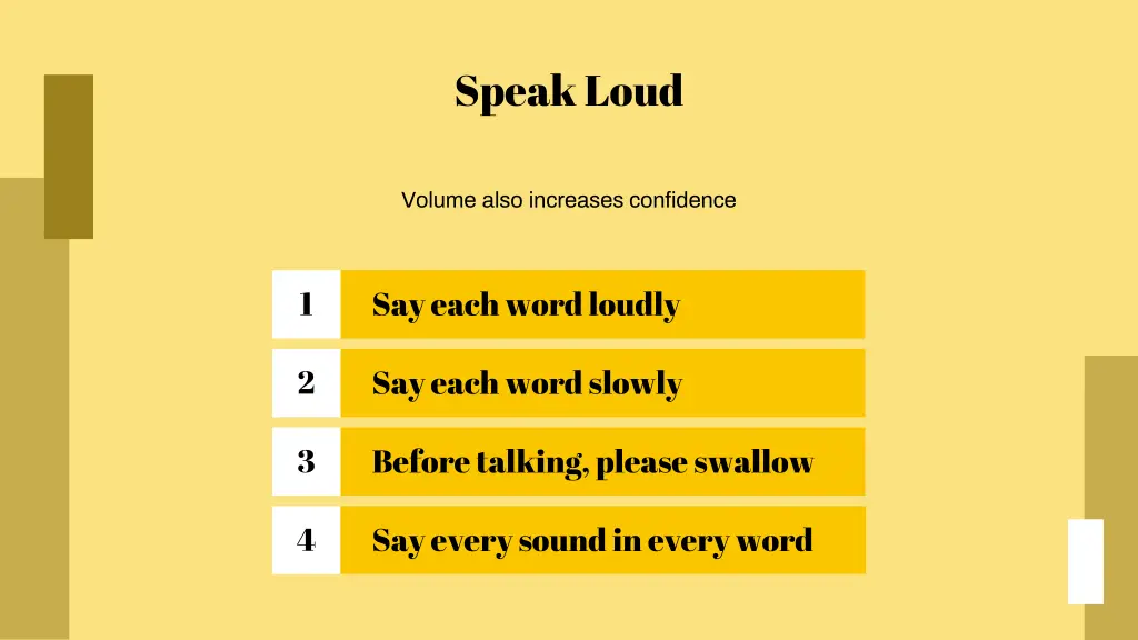 speak loud