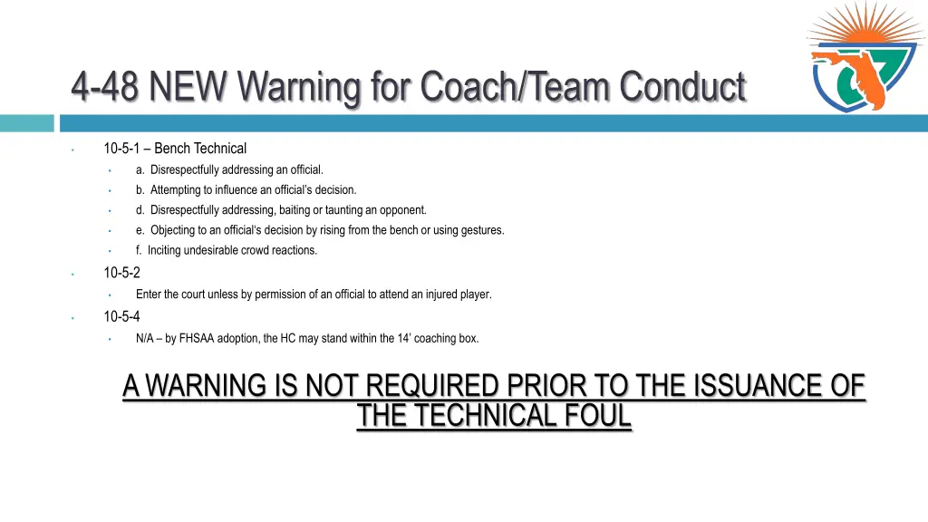 4 48 new warning for coach team conduct 1