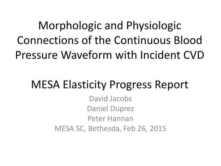 morphologic and physiologic connections