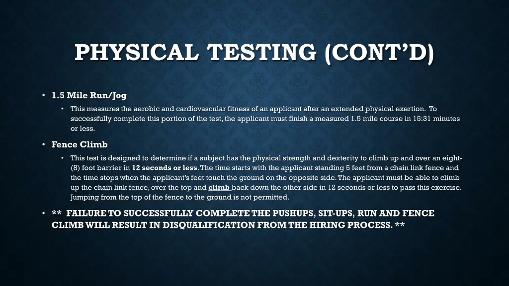 physical testing cont d 1