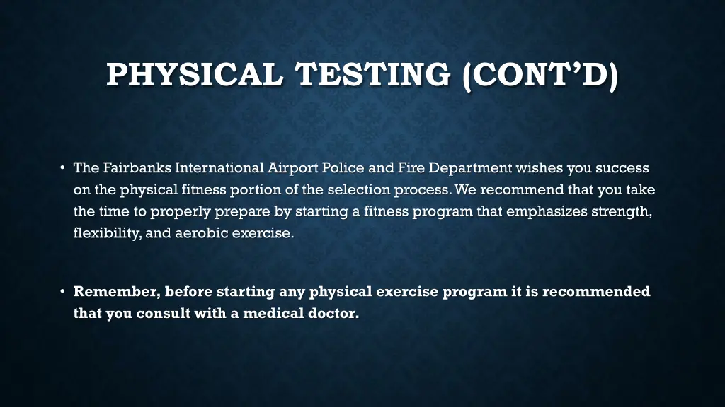 physical testing cont d 6