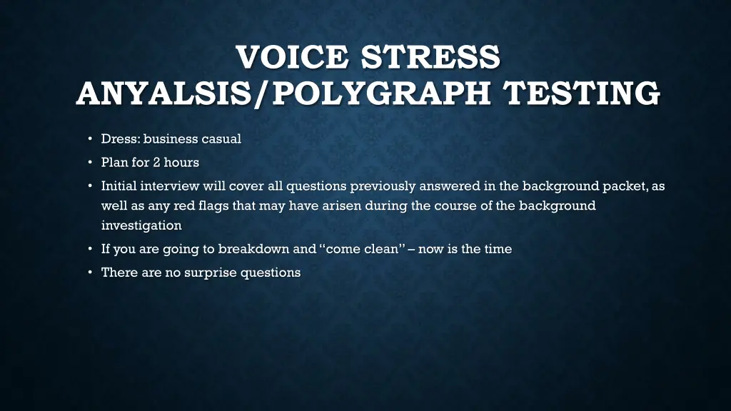 voice stress